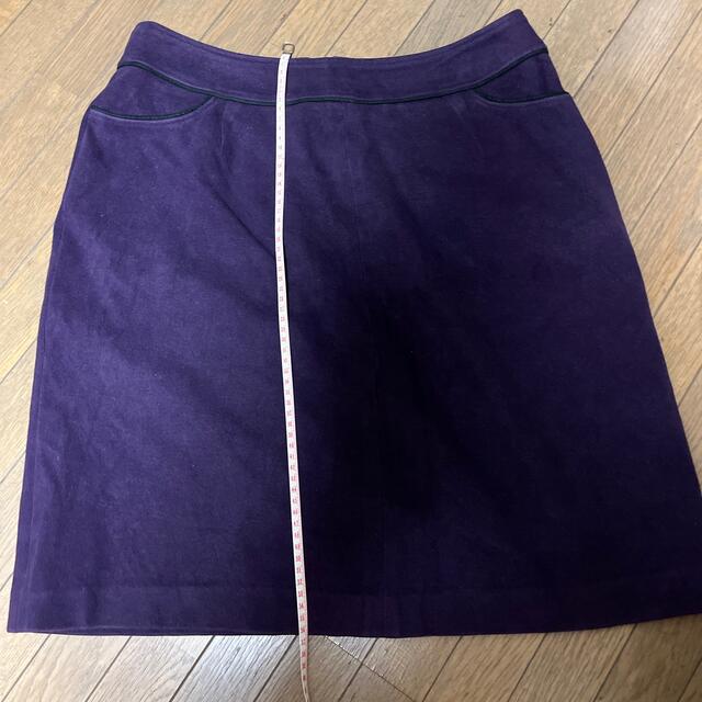 パープル色スカート レディースのスカート(ひざ丈スカート)の商品写真