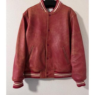 シュプリーム(Supreme)のSUPREME2019SS WornLeatherVarsityJacket(スタジャン)