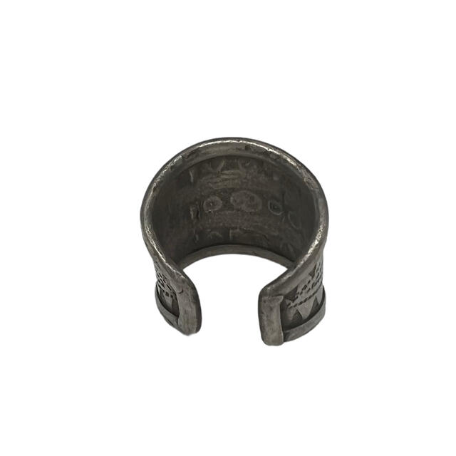 【カレン族】ビンテージ　カレンシルバー　彫金　ハンドメイド　リング　銀　950 メンズのアクセサリー(リング(指輪))の商品写真