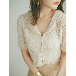 クレイミー(Crayme,)のYarn Lace Tops Crayme,  (カットソー(長袖/七分))