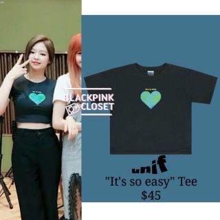 ユニフ(UNIF)のUNIF ITS SO EASY TEE JENNIE着用(Tシャツ(半袖/袖なし))