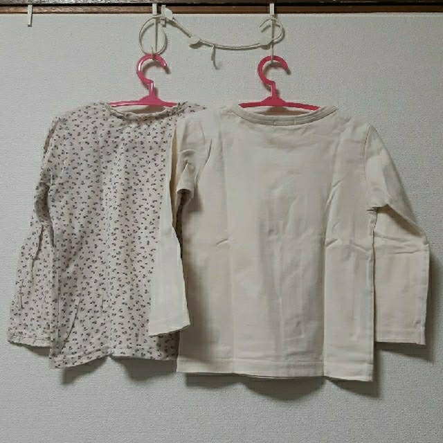 GLOBAL WORK(グローバルワーク)のロンT　95~100　２枚セット♪ キッズ/ベビー/マタニティのキッズ服女の子用(90cm~)(Tシャツ/カットソー)の商品写真