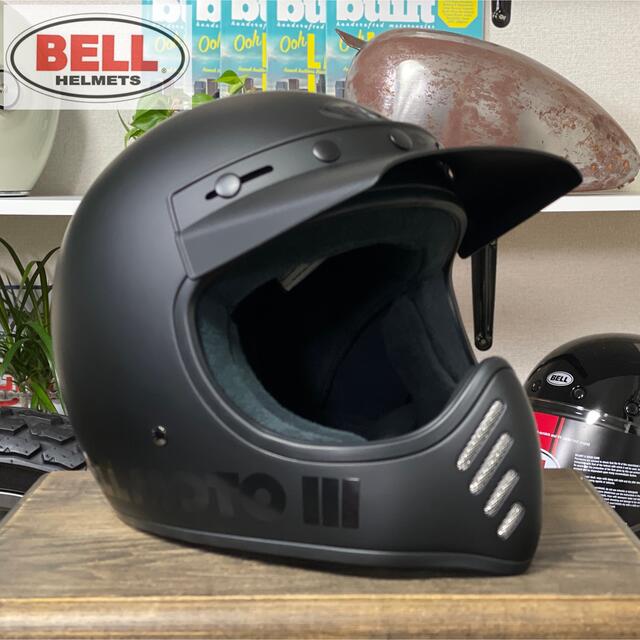 新品☆US BELL moto-3 ベル モト3 復刻版 マットブラック/L