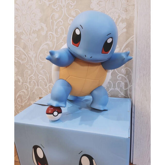 アニメ/ゲームポケモン ゼニガメ　42cm 等身大 フィギュア　海外製