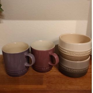 ルクルーゼ(LE CREUSET)のル・クルーゼ　マグカップとラムカン（ロゴ　200mI）4個セット(食器)