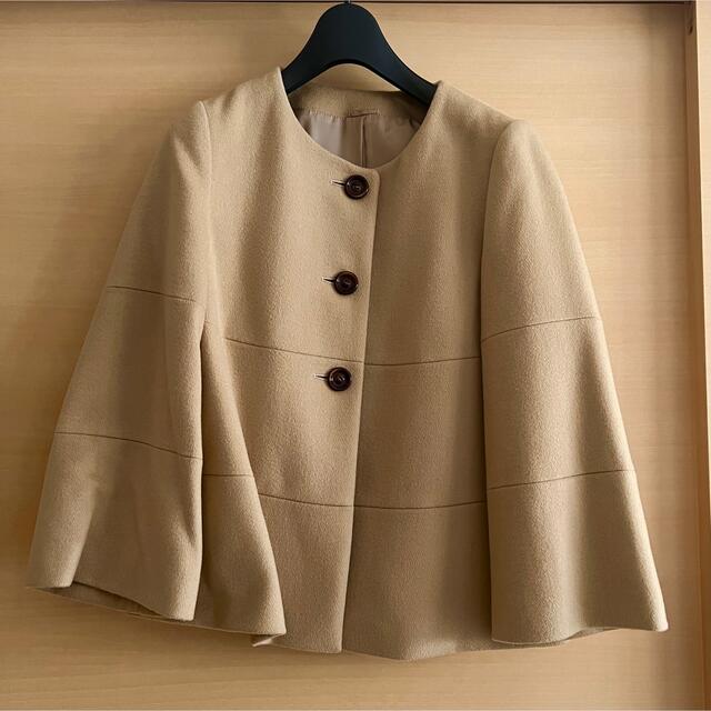 美品】アナイ ANAYI ノーカラーコート キャメル 36 rondabalita.net