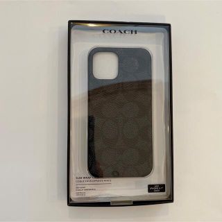 コーチ(COACH)の【新品】COACH コーチ シグネチャー iPhone12Proケース ブラック(iPhoneケース)