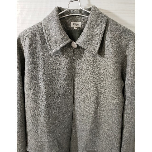 【 FOXEY BOUTIQUE 】ワンボタンロングコート サイズ40 グレー