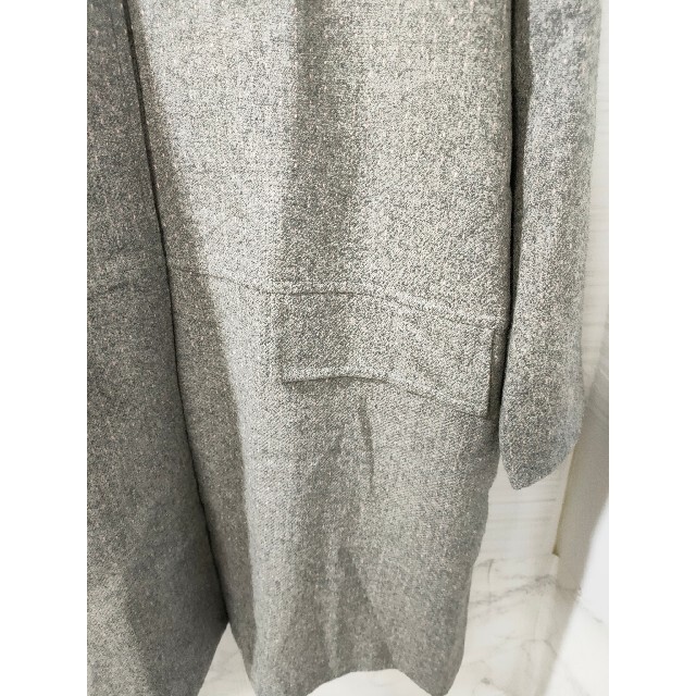 【 FOXEY BOUTIQUE 】ワンボタンロングコート サイズ40 グレー