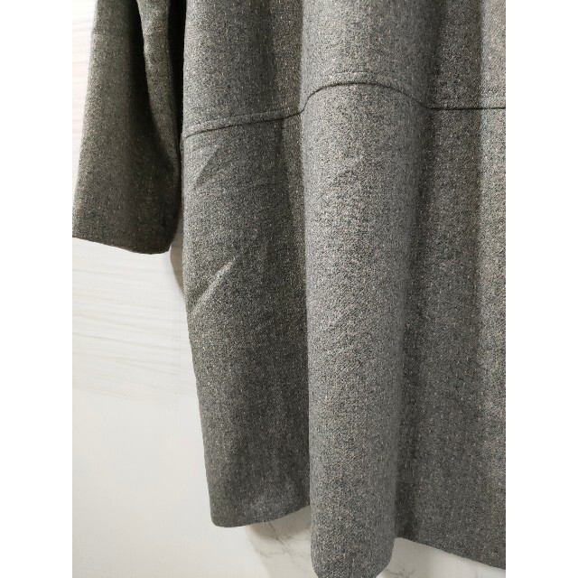 【 FOXEY BOUTIQUE 】ワンボタンロングコート サイズ40 グレー