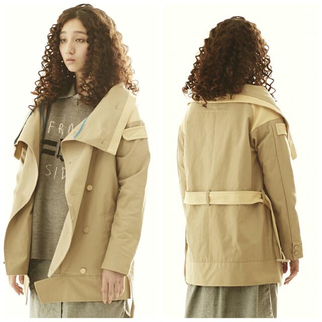 AlexanderLeeChang(アレキサンダーリーチャン)のALEXANDERLEECHANG Sakasama Trench Coat メンズのジャケット/アウター(トレンチコート)の商品写真