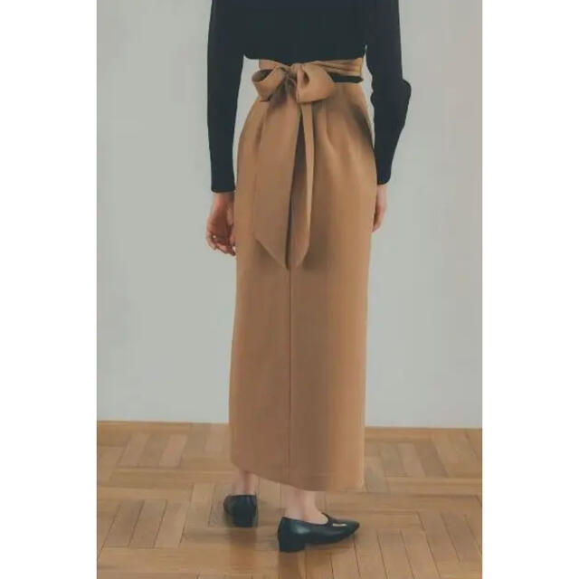 CLANE(クラネ)のclane   サイドカットリボンスカート レディースのスカート(ミニスカート)の商品写真