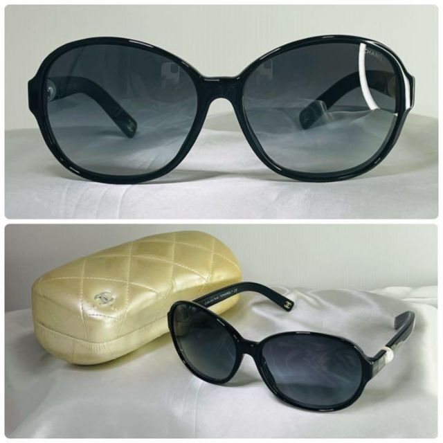 CHANEL - (美品!)CHANEL シャネル Fパール ロゴ 5131H サングラスの