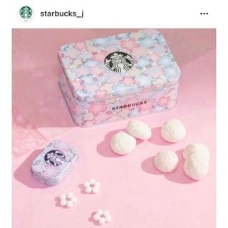 スターバックスコーヒー(Starbucks Coffee)の2/末〆◎スタバ桜2022限定クッキー缶ピンク花ディーンアンドデルーカ無印好(収納/キッチン雑貨)