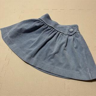 ファミリア(familiar)のファミリア　スカート  コーデュロイ  水色　ブルーグレー　110(スカート)