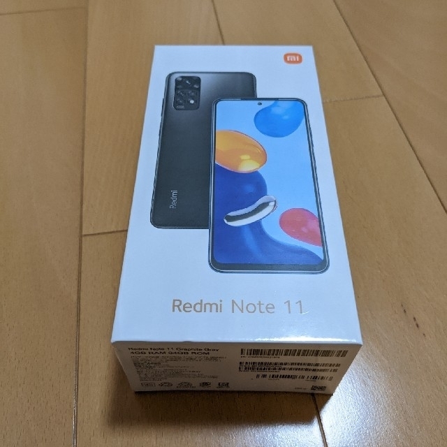 Redmi Note 11（グラファイトグレー）スマートフォン/携帯電話