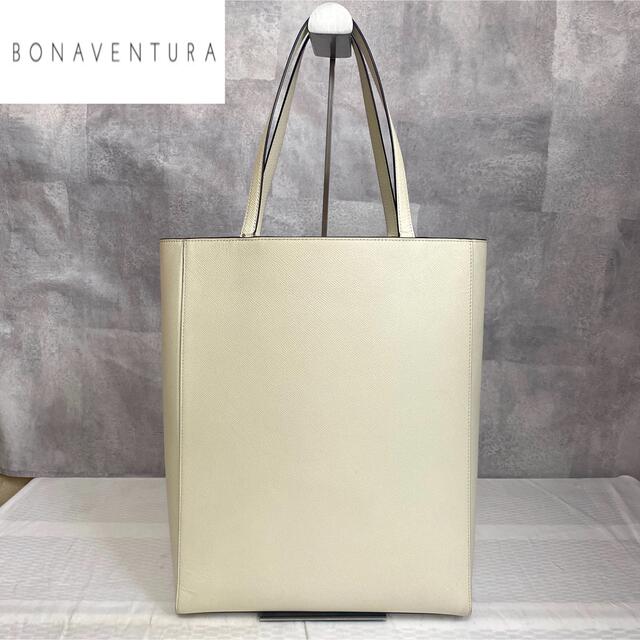 極美品】BONAVENTURA ノブレッサ アイボリー 肩掛け トートバッグ