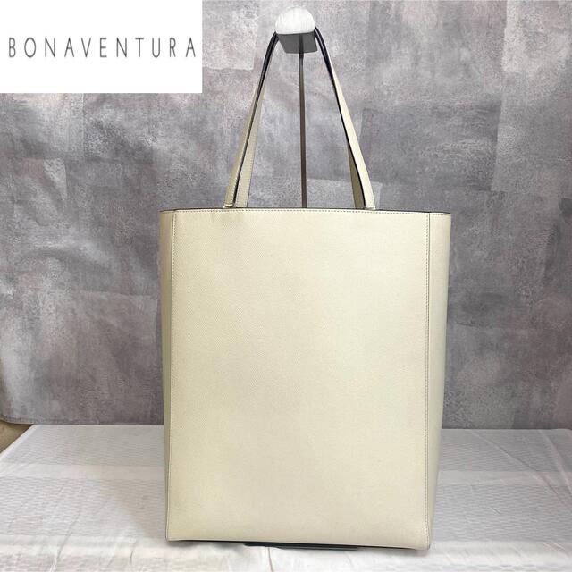 【極美品】BONAVENTURA ノブレッサ アイボリー 肩掛け トートバッグ