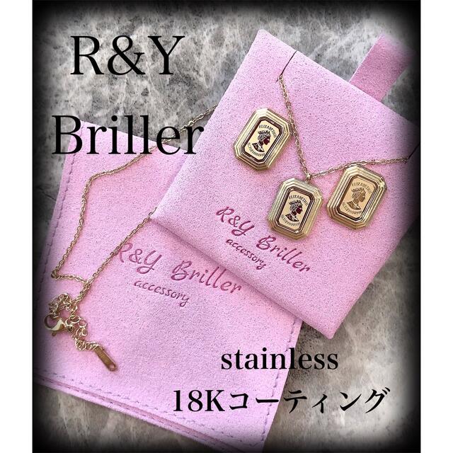 ステンレス K18ネックレス＆ピアスSET 4193♥︎︎