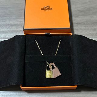 エルメス(Hermes)のエルメス　HERMES ネックレス　オーケリー　茶色　ゴールド　新品　pm(ネックレス)