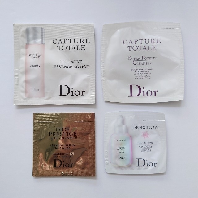 Christian Dior(クリスチャンディオール)のDior ディオール 化粧水 洗顔料 化粧下地 美容液 サンプル 4点セット コスメ/美容のキット/セット(サンプル/トライアルキット)の商品写真