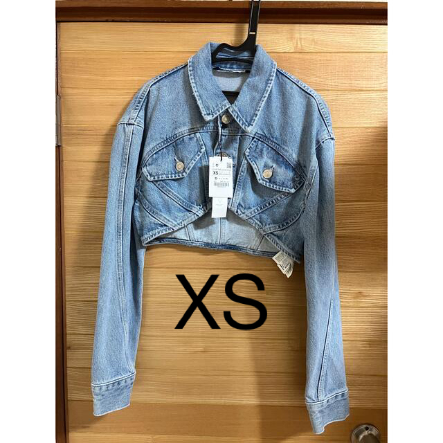 【値下げ】ZARA デニムクロップドジャケット XS