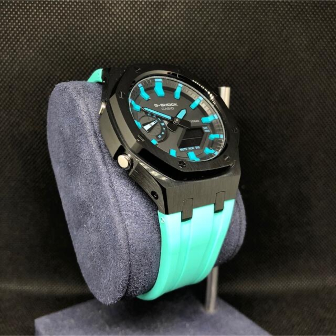G-SHOCK(ジーショック)のGA-2100本体付き ラバーベルトセット カシオーク カスタム Gショック メンズの時計(腕時計(アナログ))の商品写真