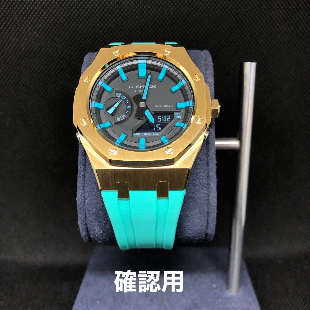 G-SHOCK(ジーショック)のGA-2100本体付き ラバーベルトセット カシオーク カスタム Gショック メンズの時計(腕時計(アナログ))の商品写真