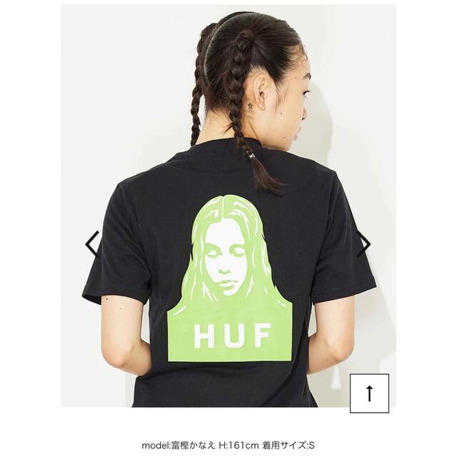 X-girl(エックスガール)の即完売！新品未開封★X-girl × HUF S/S RELAX TEE レディースのトップス(Tシャツ(半袖/袖なし))の商品写真