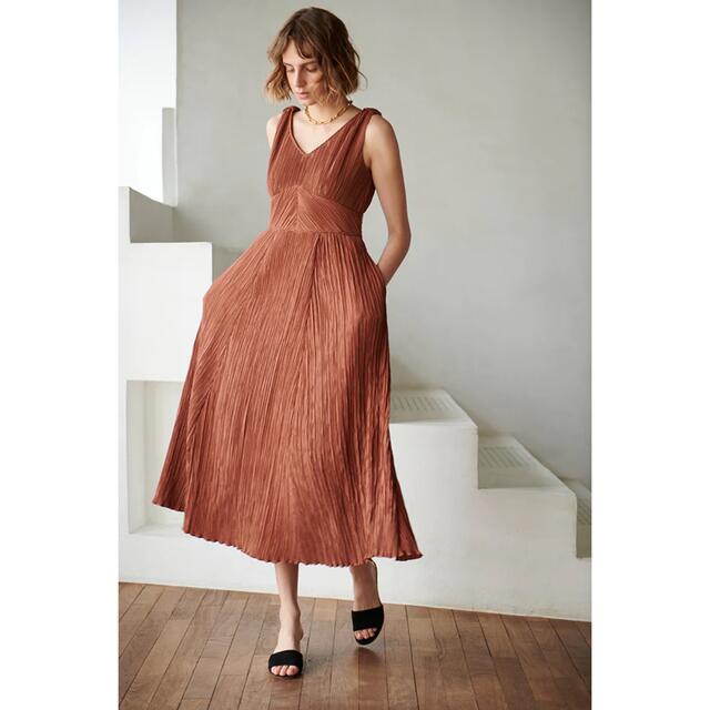 Estella.K レーヨン リネン ワンピース ドレス F