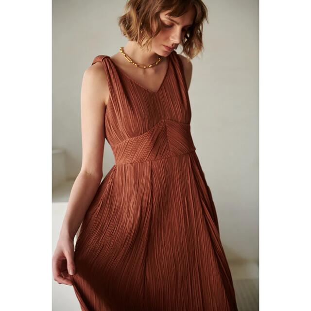 Estella.K レーヨン リネン ワンピース ドレス F
