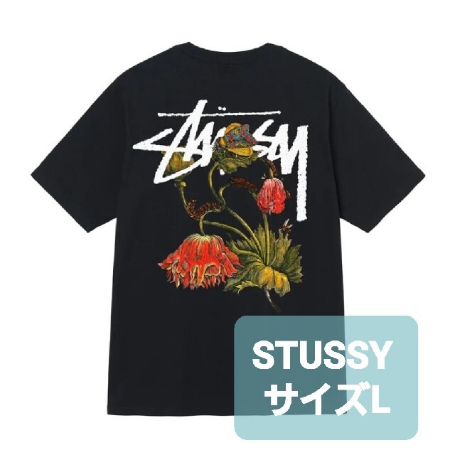 STUSSY(ステューシー)のステューシーSTUSSY Tシャツ　プリント　ブラック　L メンズのトップス(Tシャツ/カットソー(半袖/袖なし))の商品写真