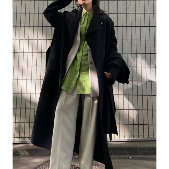 Ameri STAND COLLAR SCARF COAT スカーフ コート