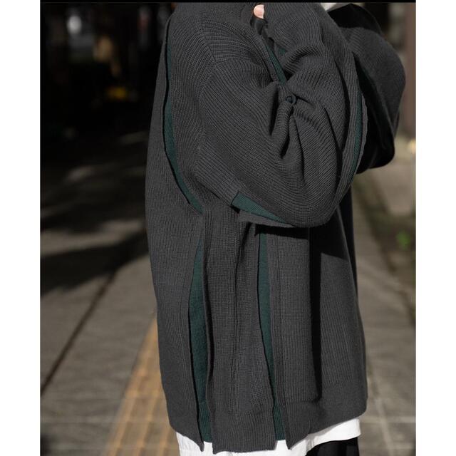 【YOKE】22AW Broken Crewneck Sweater グリーン