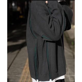 stein   YOKE/ BROKEN CREWNECK SWEATER greenの通販 by たたた's shop