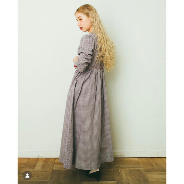 Grimoire(グリモワール)のmadder madder CHECK LONG DRESS チェックワンピース レディースのワンピース(ロングワンピース/マキシワンピース)の商品写真