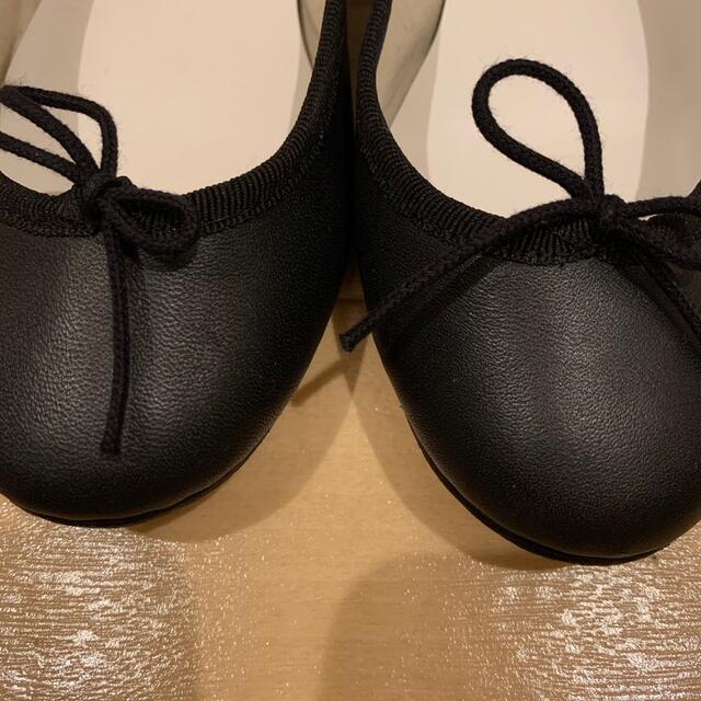 repetto レペット　24.5cm 黒　ブラッレザー　バレエ　フラット