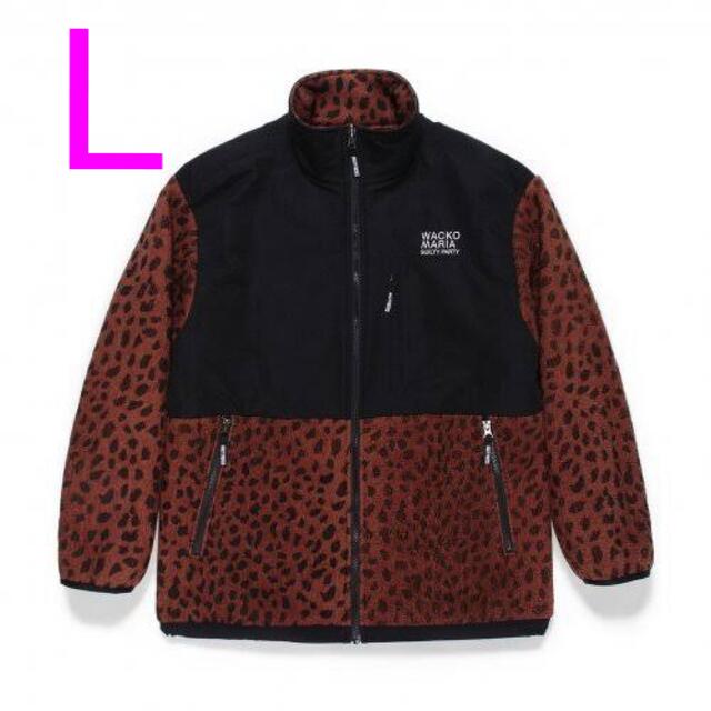 WACKO MARIA LEOPARD BOA FLEECE JACKET　L