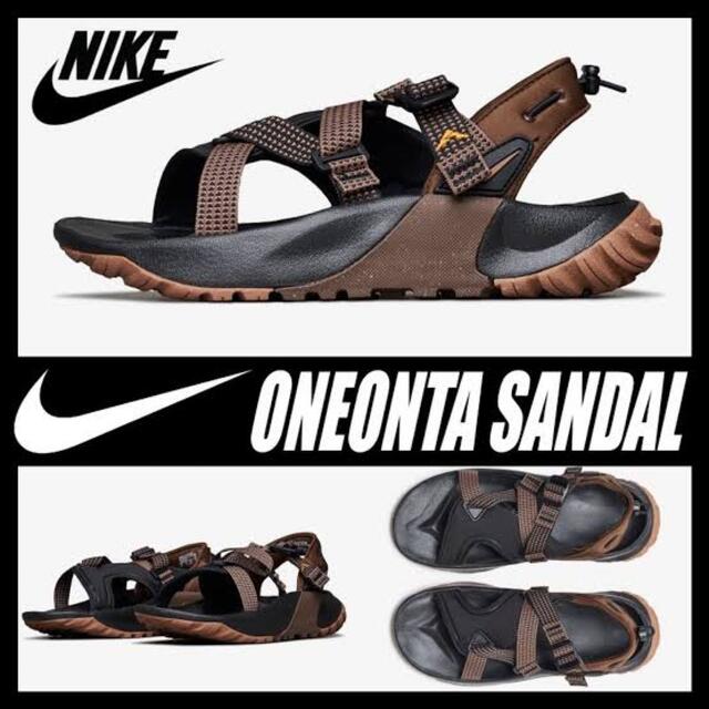 NIKE ONEONTA SANDAL BLACK GUM MED BROWN