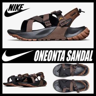 ナイキ(NIKE)のNIKE ONEONTA SANDAL BLACK GUM MED BROWN(サンダル)