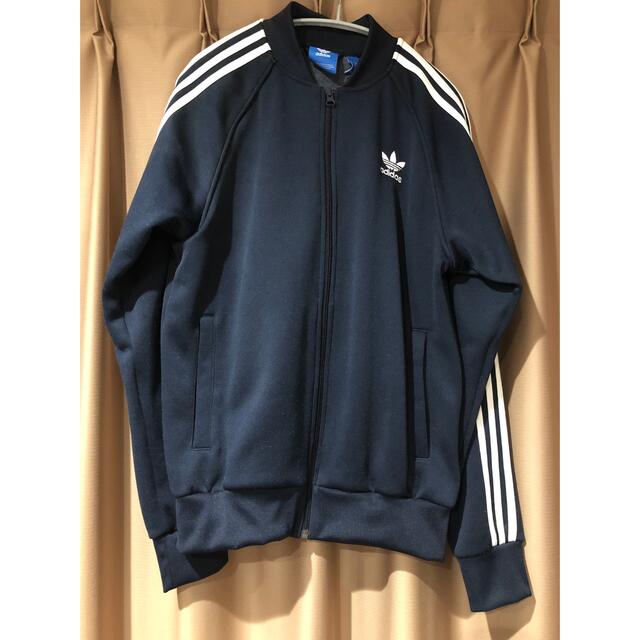 adidas メンズトラックジャケット　ネイビー