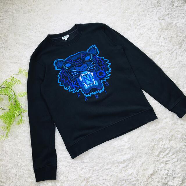 高評価新作 KENZO 刺繍 ブラック スウェット トレーナーの通販 by うた