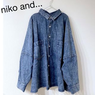 ニコアンド(niko and...)のビッグデニムシャツ(シャツ/ブラウス(長袖/七分))