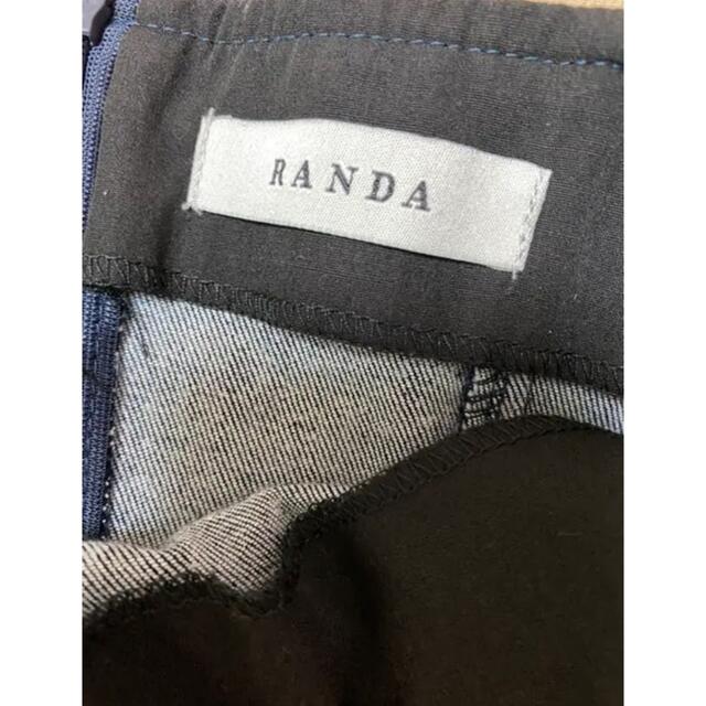 RANDA(ランダ)のRANDA ステッチデザインデニムワンピース レディースのワンピース(ロングワンピース/マキシワンピース)の商品写真