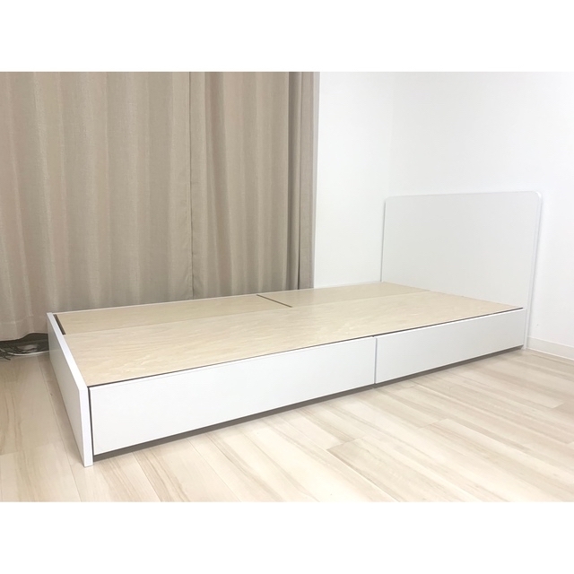 超美品 大塚家具 収納 シングルベッド フレーム おしゃれ 大人気完売品 大容量