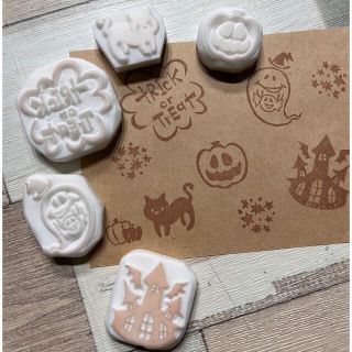 消しゴムはんこ　ハロウィンはんこset(はんこ)