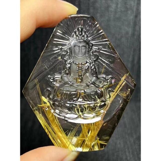 ⭐︎【天然】タイチンルチルクオーツ ペンダントトップ 40.5g 2022年