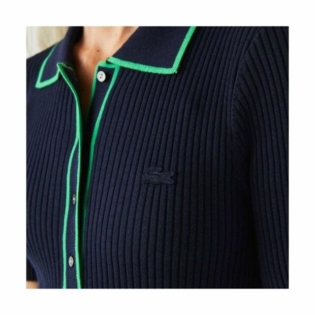 LACOSTE(ラコステ)の【新品未使用】LACOSTE ラコステ ニットプリーツ ワンピース 完売品 レディースのワンピース(ロングワンピース/マキシワンピース)の商品写真