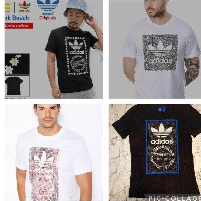 お値下げアディダスオリジナルス adidas Tシャツプリント4枚セット | フリマアプリ ラクマ