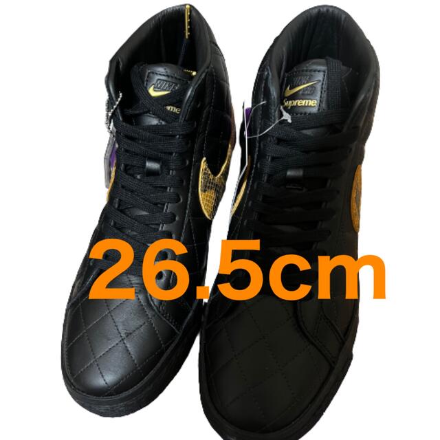Supreme × Nike SB Blazer Mid Black 26.5